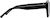 Side view of Cat-Eye Sunglasses T02472112 in Black thumbnail