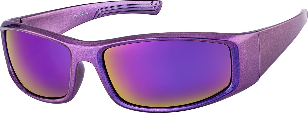 Angle view of Rectangle Sunglasses T02481717 in Purple