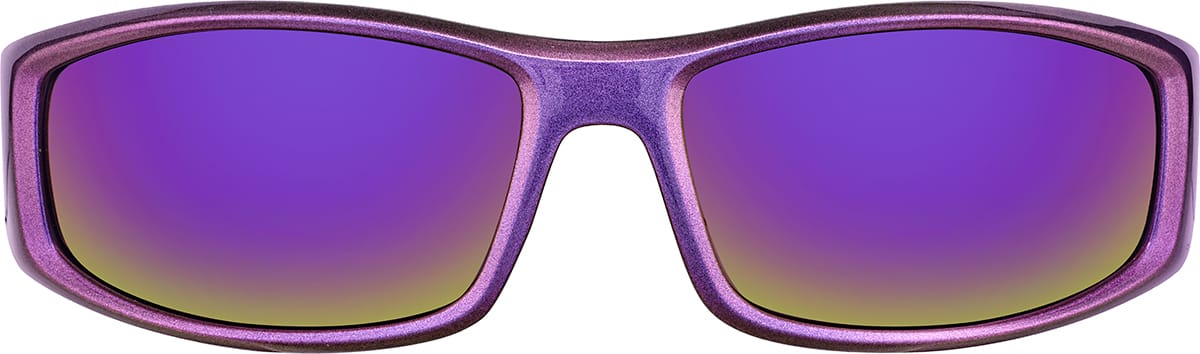 Front view of Rectangle Sunglasses T02481717 in Purple