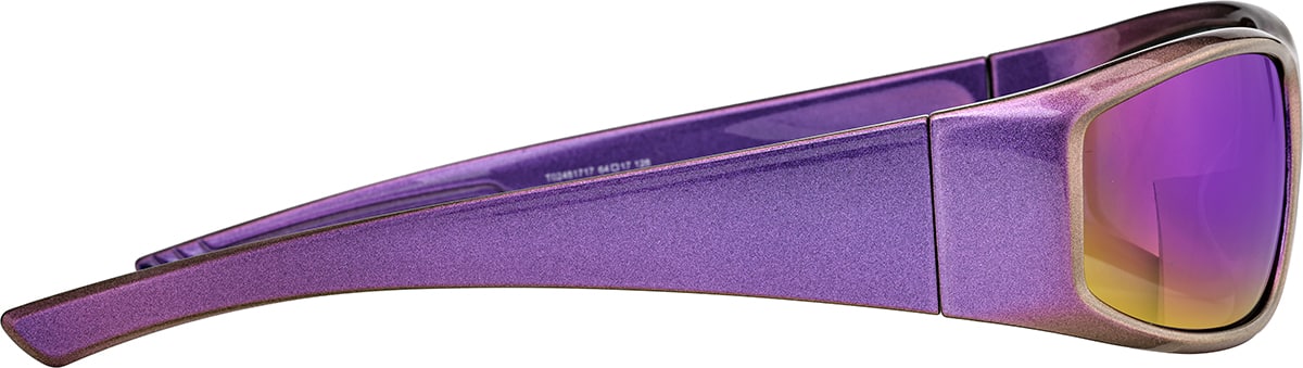 Side view of Rectangle Sunglasses T02481717 in Purple