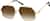 Angle view of Geometric Sunglasses T04031415 in Gold thumbnail