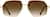 Front view of Geometric Sunglasses T04031415 in Gold thumbnail