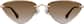 Front view of Cat-Eye Sunglasses T04041112 in Gold thumbnail