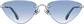 Front view of Cat-Eye Sunglasses T04041116 in Silver thumbnail