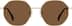 Geometric Sunglasses T04051415 in Gold