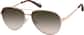 Angle view of Aviator Sunglasses T04061915 in Rose Gold thumbnail