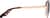 Side view of Aviator Sunglasses T04061915 in Rose Gold thumbnail