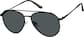 Angle view of Aviator Sunglasses T04072112 in Black thumbnail