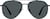 Front view of Aviator Sunglasses T04072112 in Black thumbnail