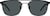 Front view of Aviator Polarized Sunglasses T04092112 in Black thumbnail