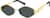 Angle view of Geometric Sunglasses T04101412 in Gold thumbnail