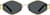 Front view of Geometric Sunglasses T04101412 in Gold thumbnail