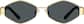 Front view of Geometric Sunglasses T04101412 in Gold thumbnail