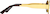 Side view of Geometric Sunglasses T04101415 in Gold thumbnail