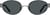 Front view of Oval Polarized Sunglasses T04111212 in Gray thumbnail