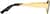 Side view of Oval Polarized Sunglasses T04111415 in Gold thumbnail