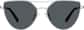 Front view of Cat-Eye Sunglasses T04121112 in Silver thumbnail