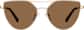 Front view of Cat-Eye Sunglasses T04121415 in Gold thumbnail