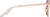 Side view of Cat-Eye Sunglasses T04121919 in Rose Gold thumbnail