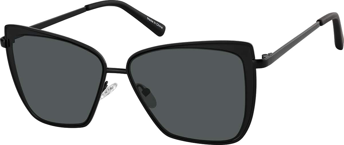 Angle view of Cat-Eye Sunglasses T04132111 in Black