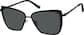 Angle view of Cat-Eye Sunglasses T04132111 in Black thumbnail