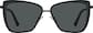 Front view of Cat-Eye Sunglasses T04132111 in Black thumbnail