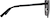 Side view of Cat-Eye Sunglasses T04132111 in Black thumbnail