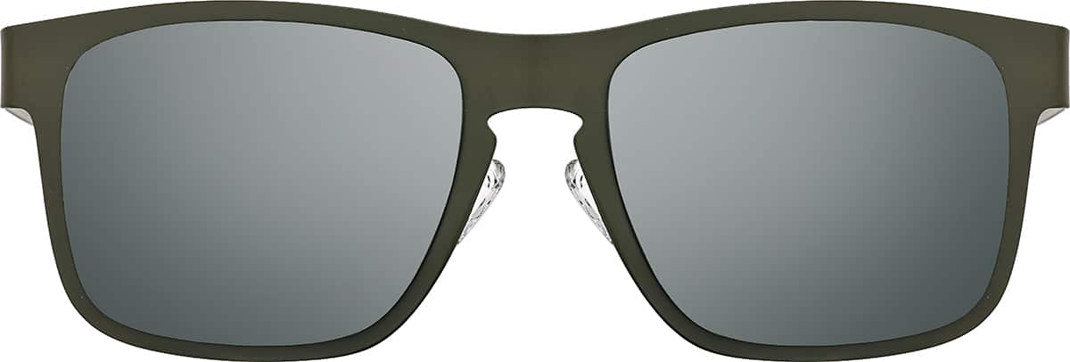 Front view of Rectangle Sunglasses T04141211 in Gray