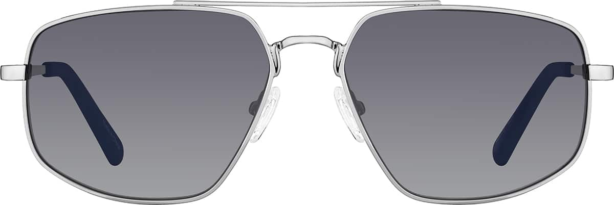 Front view of Aviator Sunglasses T04161212 in Gray