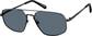 Angle view of Aviator Sunglasses T04162112 in Black thumbnail