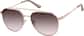 Angle view of Aviator Sunglasses T04171919 in Rose Gold thumbnail