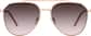 Front view of Aviator Sunglasses T04171919 in Rose Gold thumbnail