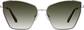 Front view of Cat-Eye Sunglasses T04181112 in Silver thumbnail