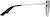 Side view of Cat-Eye Sunglasses T04181112 in Silver thumbnail