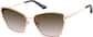 Angle view of Cat-Eye Sunglasses T04181915 in Rose Gold thumbnail