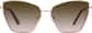 Front view of Cat-Eye Sunglasses T04181915 in Rose Gold thumbnail