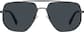 Front view of Aviator Polarized Sunglasses T04511212 in Gray thumbnail