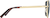 Side view of Aviator Polarized Sunglasses T04511424 in Gold thumbnail