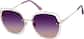 Angle view of Square Sunglasses T04541417 in Gold thumbnail