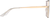 Side view of Geometric Sunglasses T04571415 in Gold thumbnail