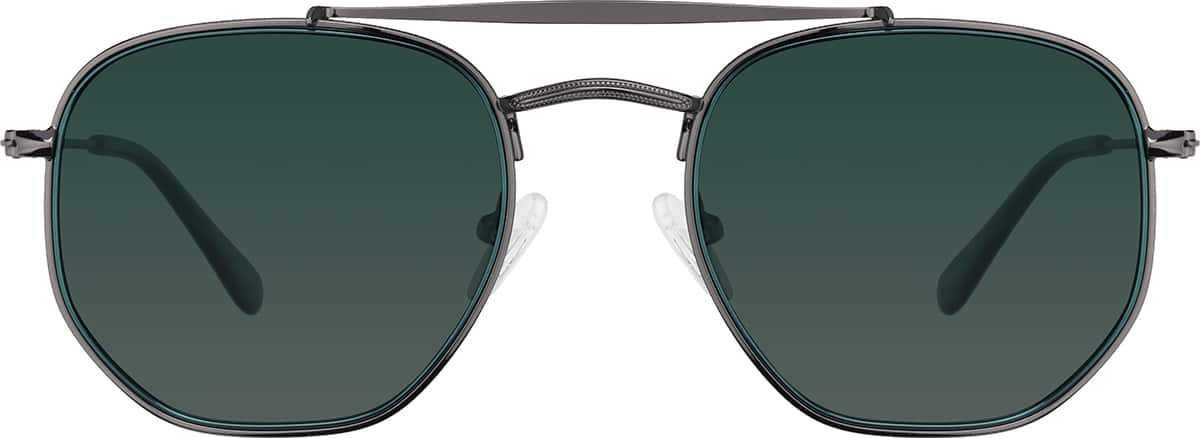 Front view of Aviator Sunglasses T04581212 in Gray