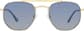 Front view of Aviator Sunglasses T04581416 in Gold thumbnail