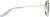 Side view of Aviator Sunglasses T04581416 in Gold thumbnail