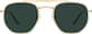 Front view of Aviator Sunglasses T04581424 in Gold thumbnail