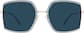 Front view of Geometric Sunglasses T04591216 in Gray thumbnail