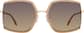 Front view of Geometric Sunglasses T04591515 in Brown thumbnail