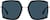 Front view of Square Sunglasses T04592116 in Black thumbnail
