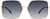 Front view of Square Sunglasses T04601417 in Gold thumbnail