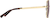 Side view of Square Sunglasses T04601418 in Gold thumbnail