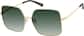 Angle view of Geometric Sunglasses T04601424 in Gold thumbnail